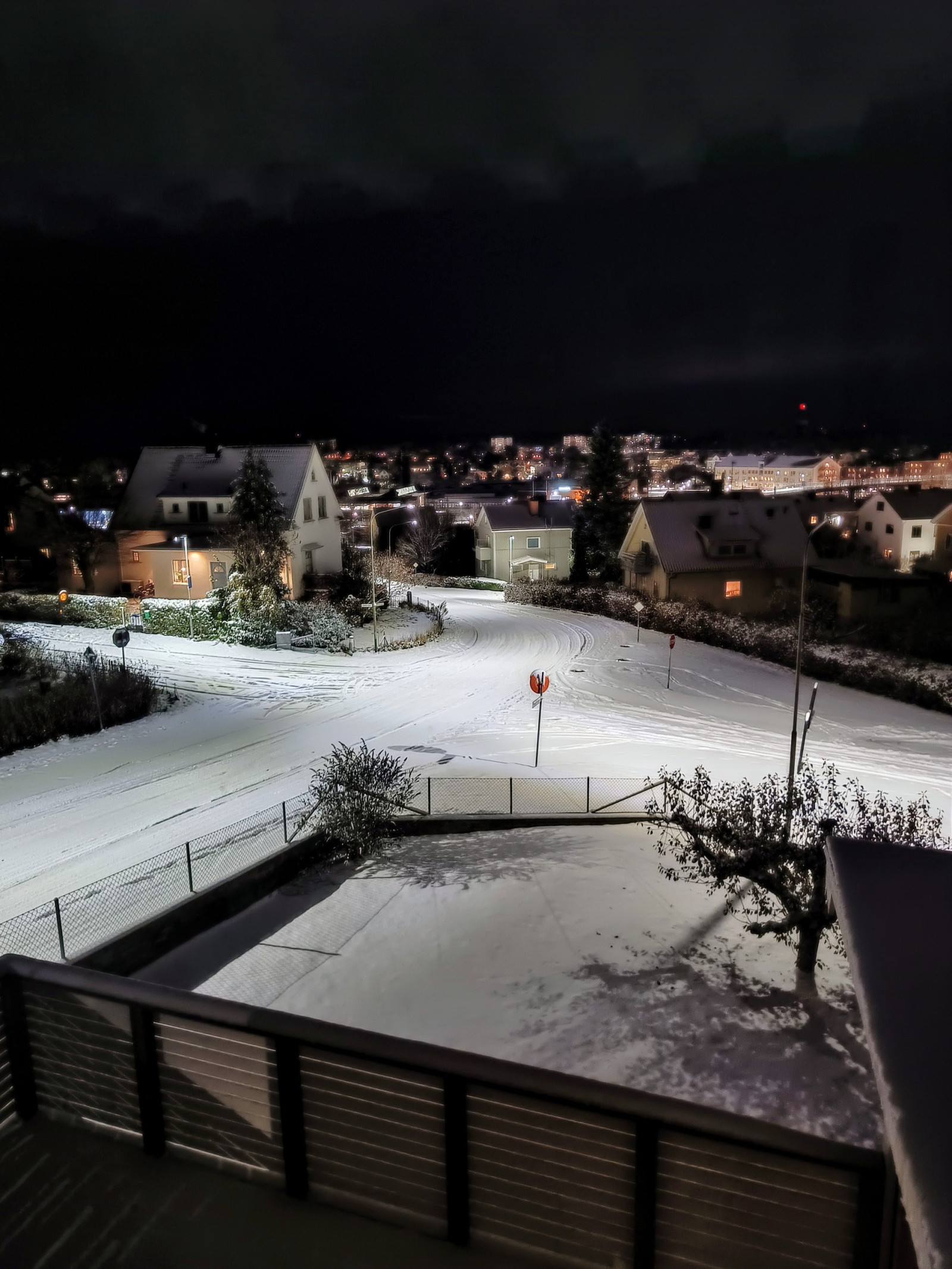 Privat bild. Kvällsbild vinter Tresjöstigen 1