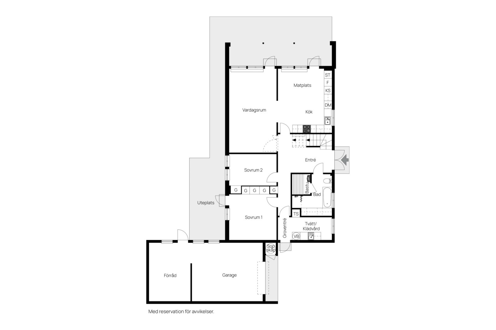 Nedre plan Gullvivevägen 3