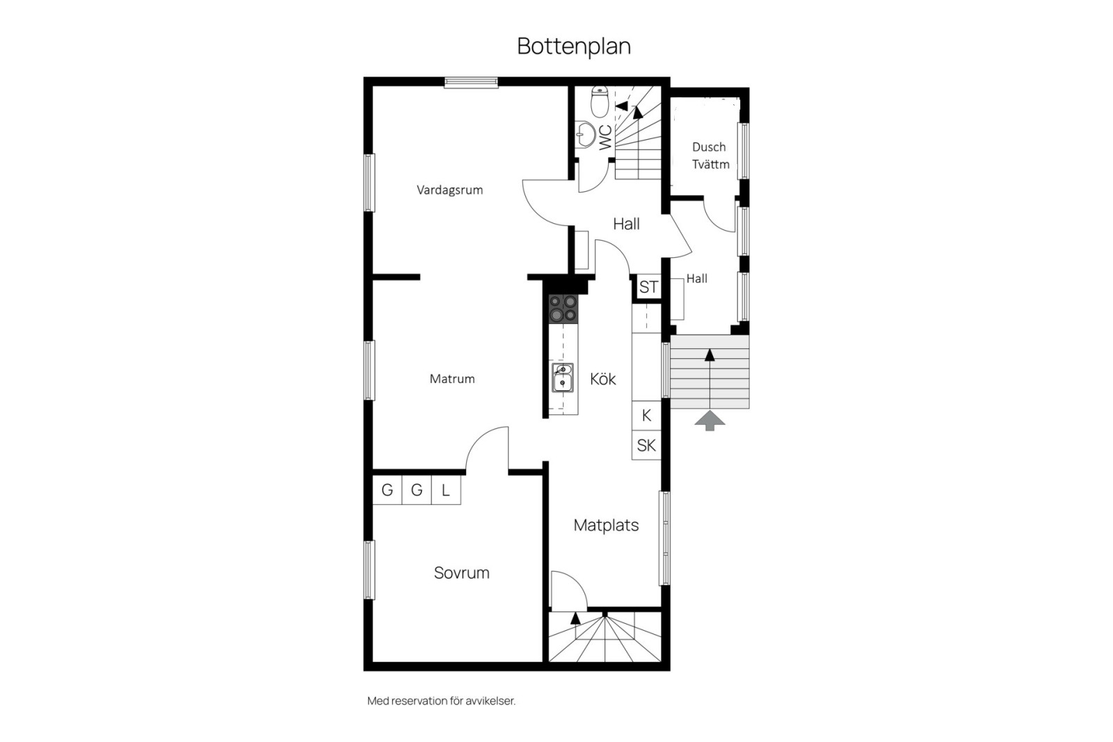 Bottenplan Skärsjövägen 2