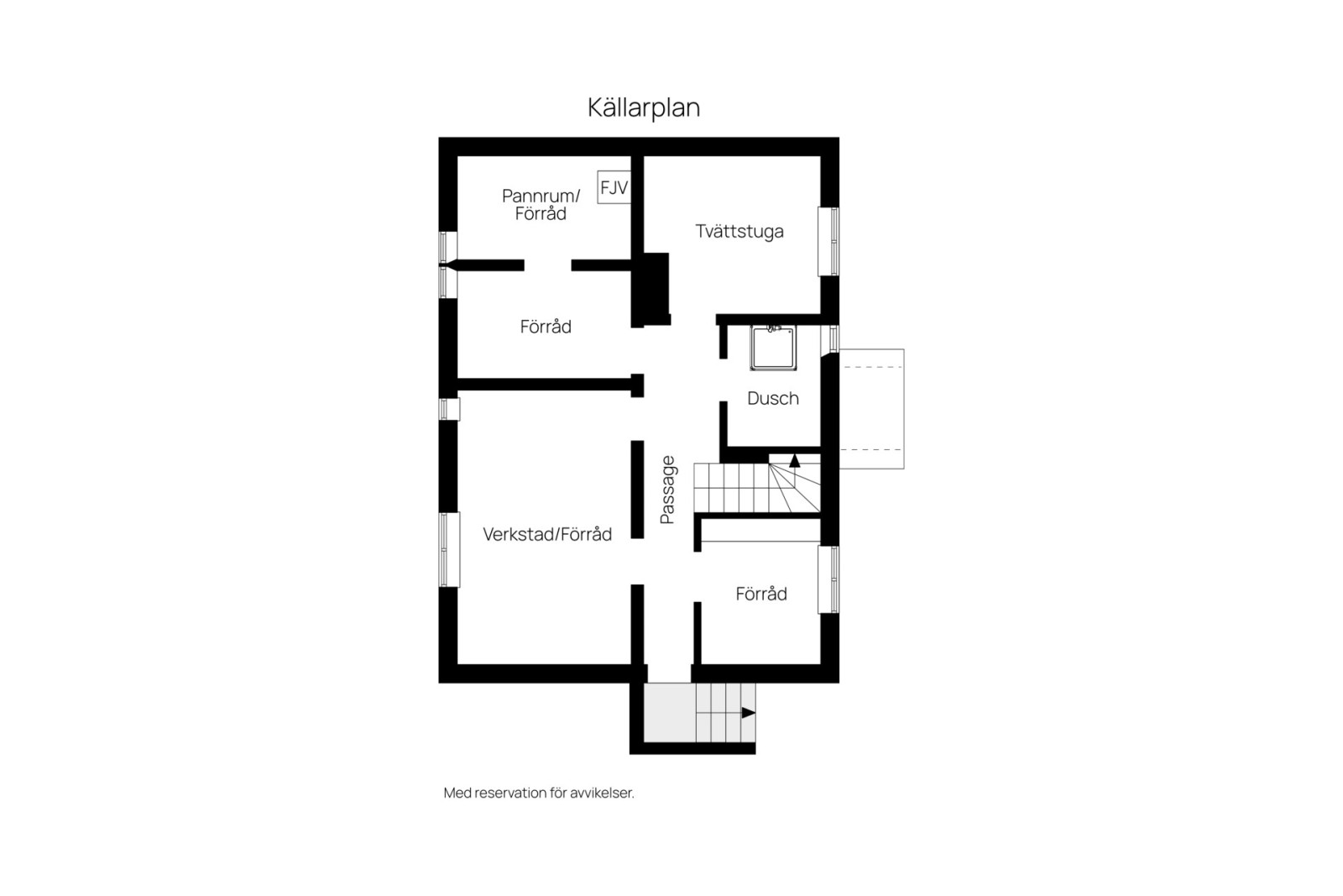 Källarplan Ekbacksvägen 6